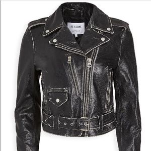 Re/Done Moto Leather Jacket